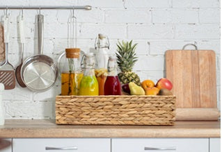 Rectangular Handwoven Kitchen Counter Basket