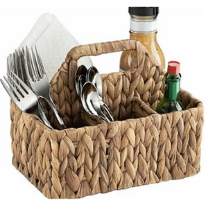 Handwoven Cutlery Caddy with Handle