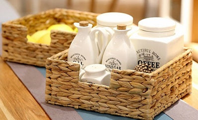 Handwoven Condiment & Utensil Basket
